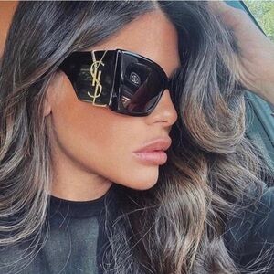 Authentic Saint Laurent SL M119 BLAZE cat eye Sunglasses with gold YSL emblem